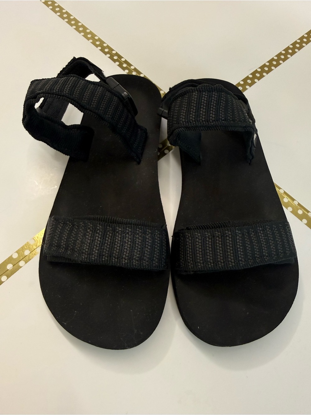 Reef Convertible Sport Sandals Black Water Friendly Adjustable Woven Straps